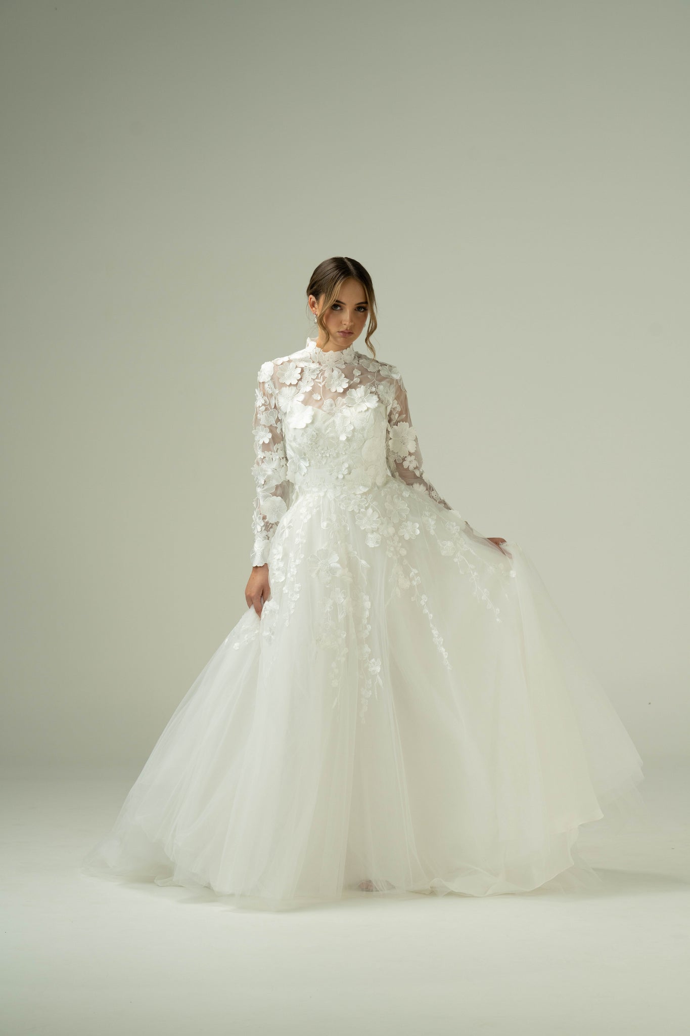 Audrey Two-in-One Wedding Dress Lace Overlay & Sweetheart Satin Gown Fara Couture Audrey Two-in-One Wedding Dress Lace Overlay & Sweetheart Satin Gown Fara Couture