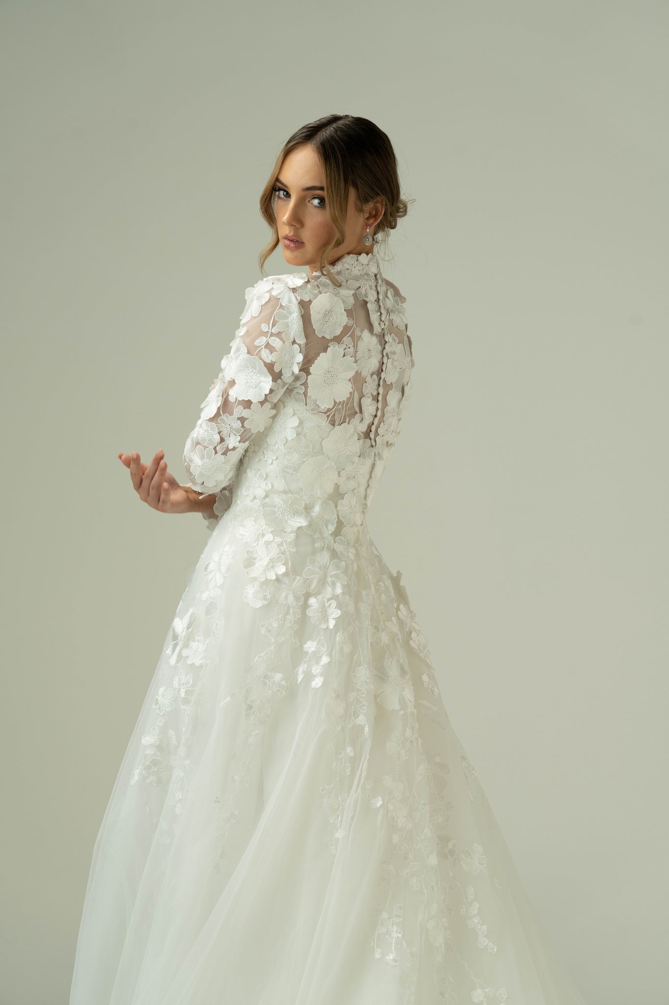Audrey Two-in-One Wedding Dress Lace Overlay & Sweetheart Satin Gown Fara Couture Audrey Two-in-One Wedding Dress Lace Overlay & Sweetheart Satin Gown Fara Couture