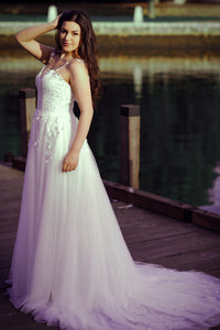 Della Wedding Dress | Sleeve Wedding Dress | Fara Couture