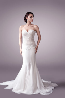 Lace Wedding Dresses | Sleeveless Wedding Dress | Fara Couture
