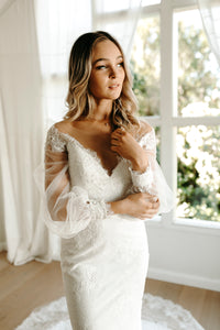 Adele Wedding Dress | White Wedding Dress | Fara Couture